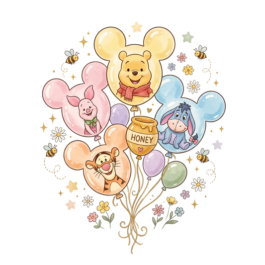 Yellow Bear balloons