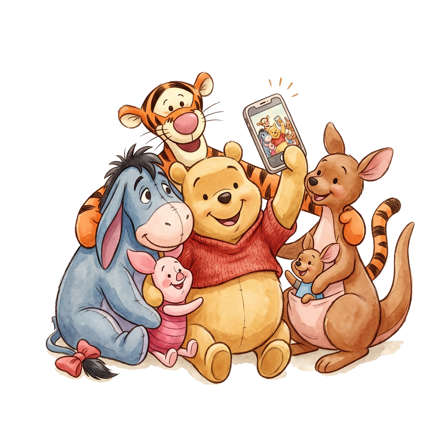 Yellow Bear selfie