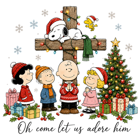 White dog Christmas