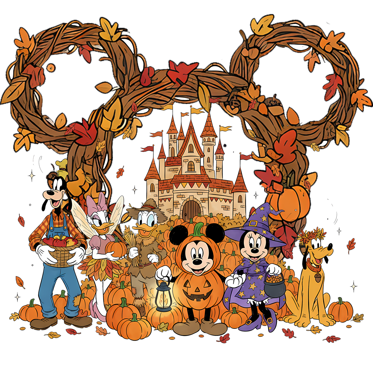 Mouse and friends fall